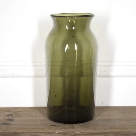 Large 19th Century French Green Glass Jar DA4423197