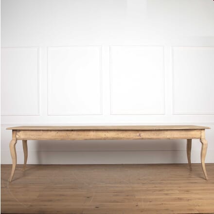 Large 19th Century Louis XV Style Bleach Oak Table TD3427532