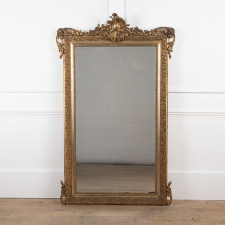 Large 19th Century Louis XV Style Gilt Mirror MI3426509