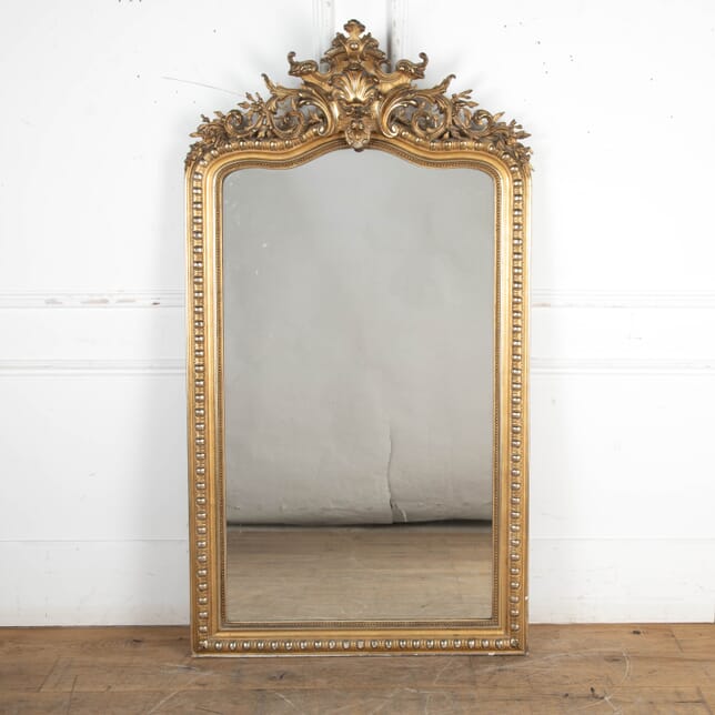 Large 19th Century Napoleon III Gilt Mirror MI3425703