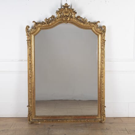 Large 19th Century Napoleon III Overmantle Mirror MI3424142