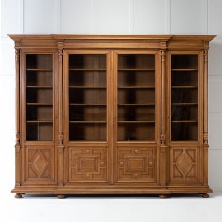 Large 19th Century Oak Bookcase BK0621769