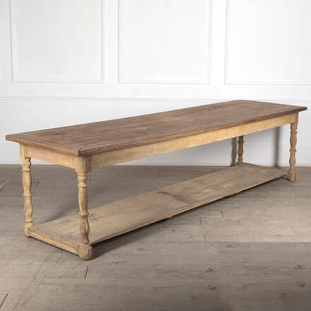 Large 19th Century Oak Drapers Table CO3225799
