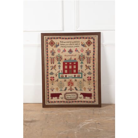 Large 19th Century Scale Welsh Sampler WD6928530