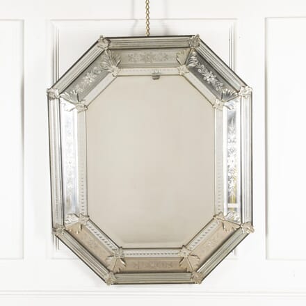 Large 19th Century Venetian Octagonal Mirror MI4028322
