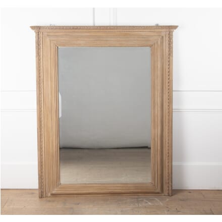 Large 20th Century Bleached Hand Carved Oak Normandy Mirror MI2329200