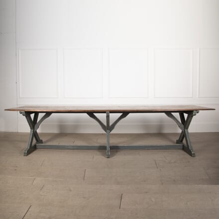 Large 20th Century X Frame Dining Table TD5229223