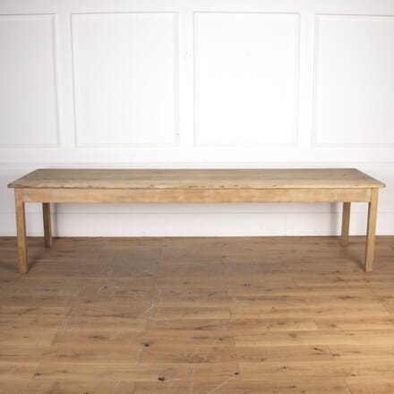 Large 20th Century Bleached Oak Refectory Table TD3422337