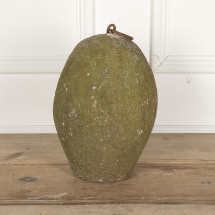 Large Early 19th Century French Ovoid Farm Weight DA8528058