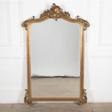 Large Early 19th Century Louis XV Style Overmantle Mirror MI2328418