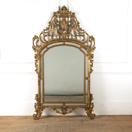 Large Early 20th Century Florentine Giltwood Mirror MI2328420