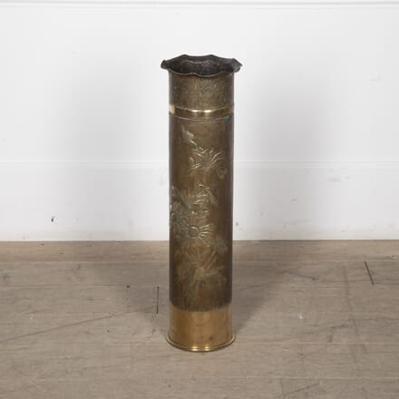 Large Early 20th Century Brass Trench Art Stick Stand DA1523613