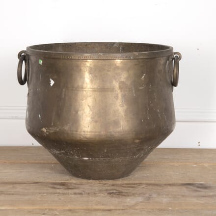 Large French 19th French Century Brass Pot DA8823076