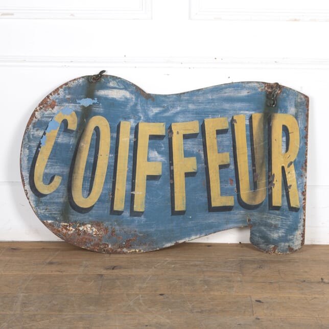 Large 20th Century French Trade Sign "COIFFEUR" DA8024542