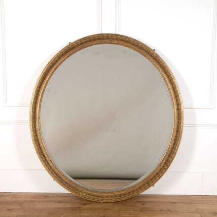 Large Gilded Oval Mirror MI478829