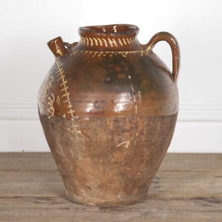 Large 19th Century French Gargoulette Oil Jar DA5022097