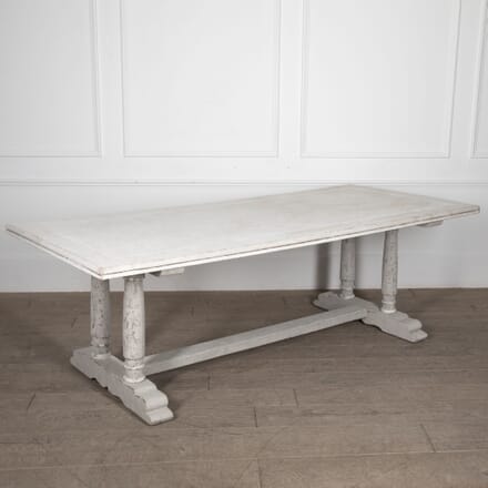 Large Late 19th Century Tuscan Dining Trestle Table TD2329785