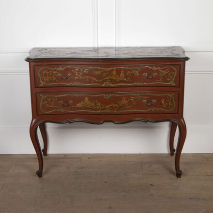 Large Louis XV Style Chinoiserie Two Drawer Venetian Commode CC3426496