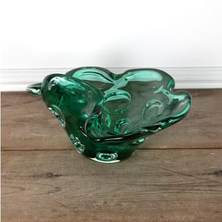 Large Mid-Century Italian Emerald Glass Bowl DA5830619