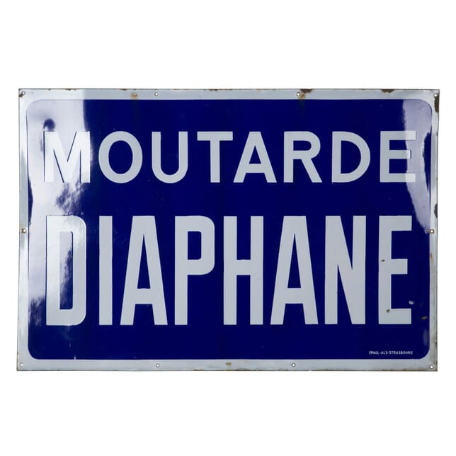 Large 'Moutarde Diaphane' Sign