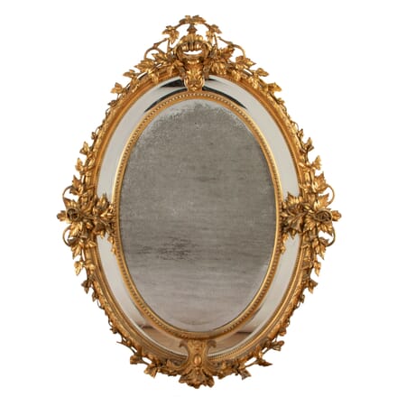 Large Oval Gilded Mirror MI8017887