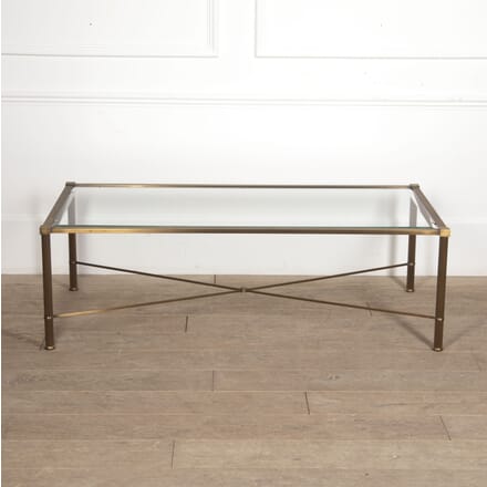 Large 20th Century Patinated Brass Coffee Table CT3021779