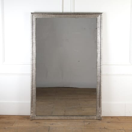 Large 19th Century Silver Ripple Mirror MI7122313