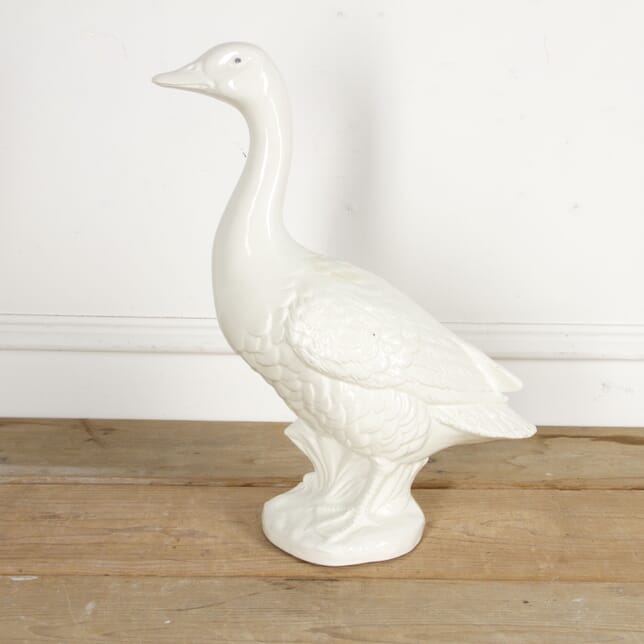 Large Swedish White Ceramic Goose DA1517641
