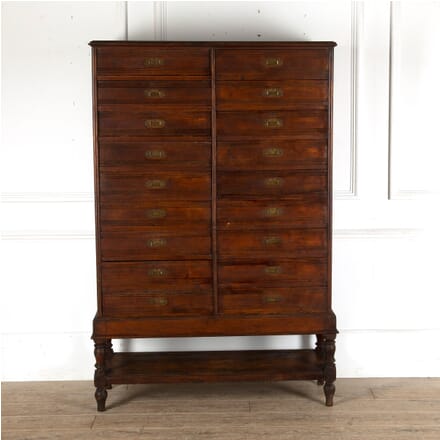 Large Victorian Oak Bank of Drawers CC7812313