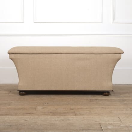 Large Victorian Upholstered Ottoman ST0516717