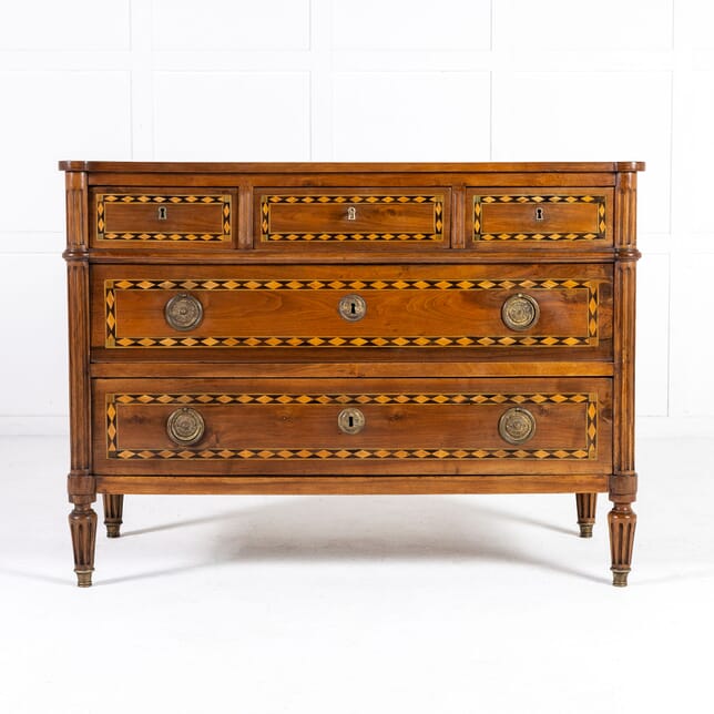 Late 18th Century French Inlaid Walnut Commode CC0628995