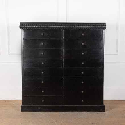 SALE: Late 19th Century Ebonised Chest of Drawers CC9028870