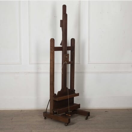 Late 19th Century French Dual Crank Oak Artists Easel BK1527555