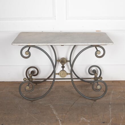 Late 19th Century Metal and Marble Patisserie Table TS3432315