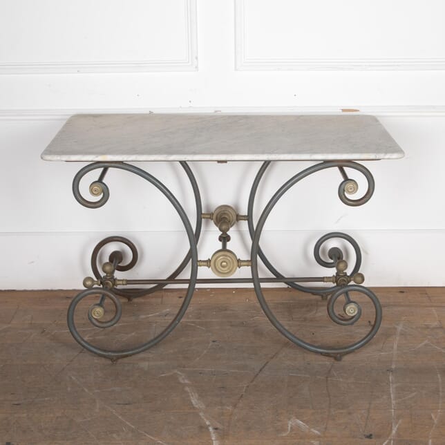 Late 19th Century Metal and Marble Patisserie Table TS3432315
