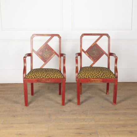 Pair of Late 19th Century Chinoiserie Chairs CH2033574