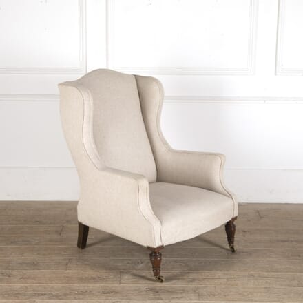Late 19th Century Upholstered Wing Armchair CH2913551