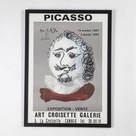 Late 20th Century Picasso Poster for Art Croisette Galerie WD2927083