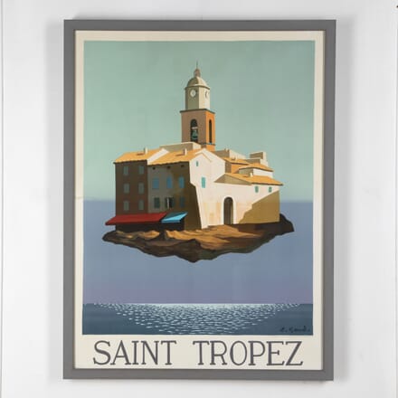 Late 20th Century Saint Tropez Poster by Emile Gaud WD2927084
