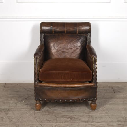 20th Century Leather Club Chair CH4822672