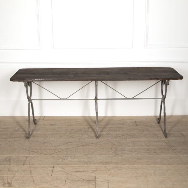 20th Century French Bistro Table with Wooden Top CO1521055