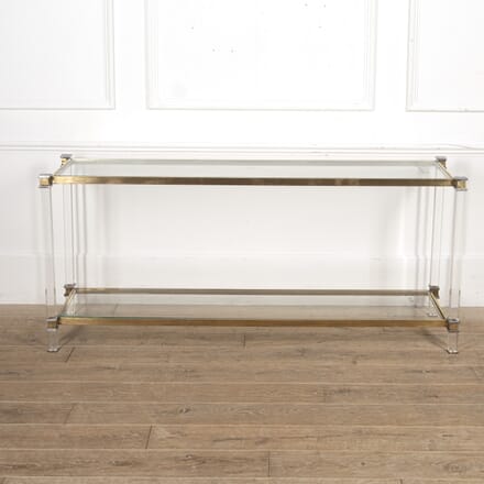 Lucite and Brass Console CO3018346