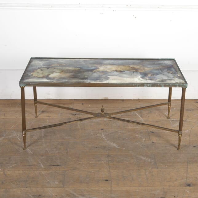 20th Century Maison Jenson Brass and Eglomise Coffee Table CT7324714