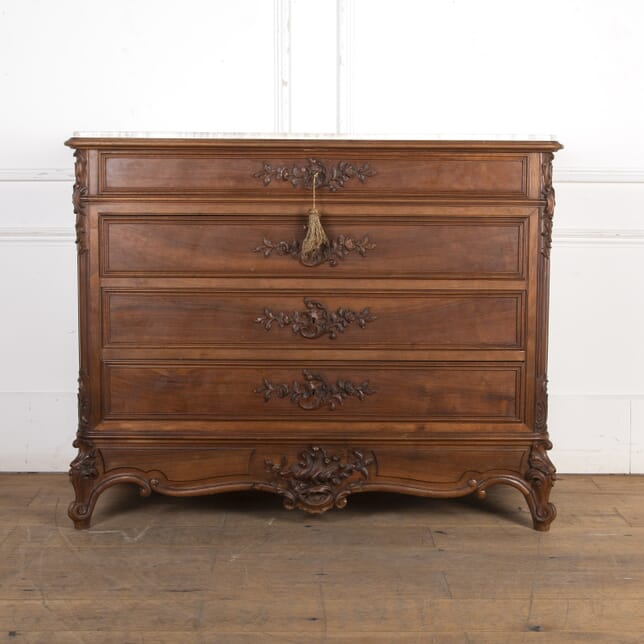 20th Century Marble Topped French Chest of Drawers CC5924100