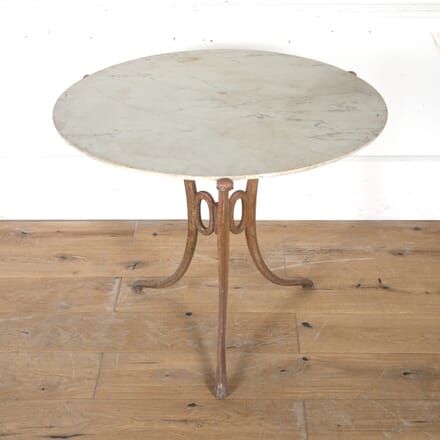 French Iron Table with Marble Top TA3615147