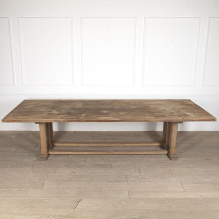 Large Arts and Crafts English Oak Refectory Table TD0522384