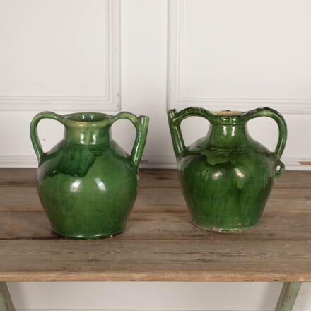 Matched Pair of Late 19th Century Castelnaudary Orjol Water Jars DA3432424