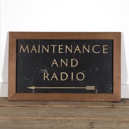 20th Century Maintenance and Radio Sign DA9921560