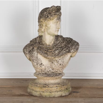 Mid 20th Century Fine Cast Stone Bust of Apollo GA2328538