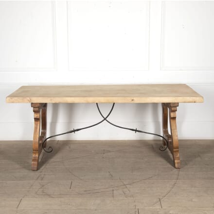 Mid 20th Century Spanish Stripped Top Dining Table TD8823422